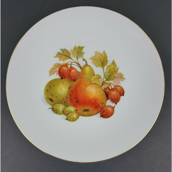 Bareuther Waldsassen Bavaria Germany Fruit Dessert Vintage Plates 6 Assorted 7in - Picture 8 of 12